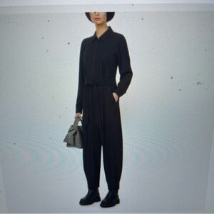 ME+EM barrel leg black jumpsuit